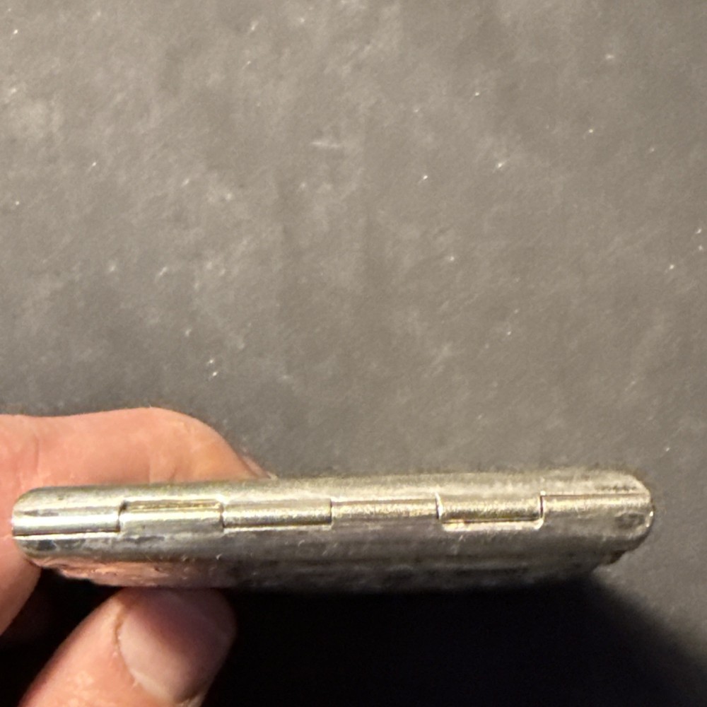 Alpacca Silver Engraved Cigarette Case