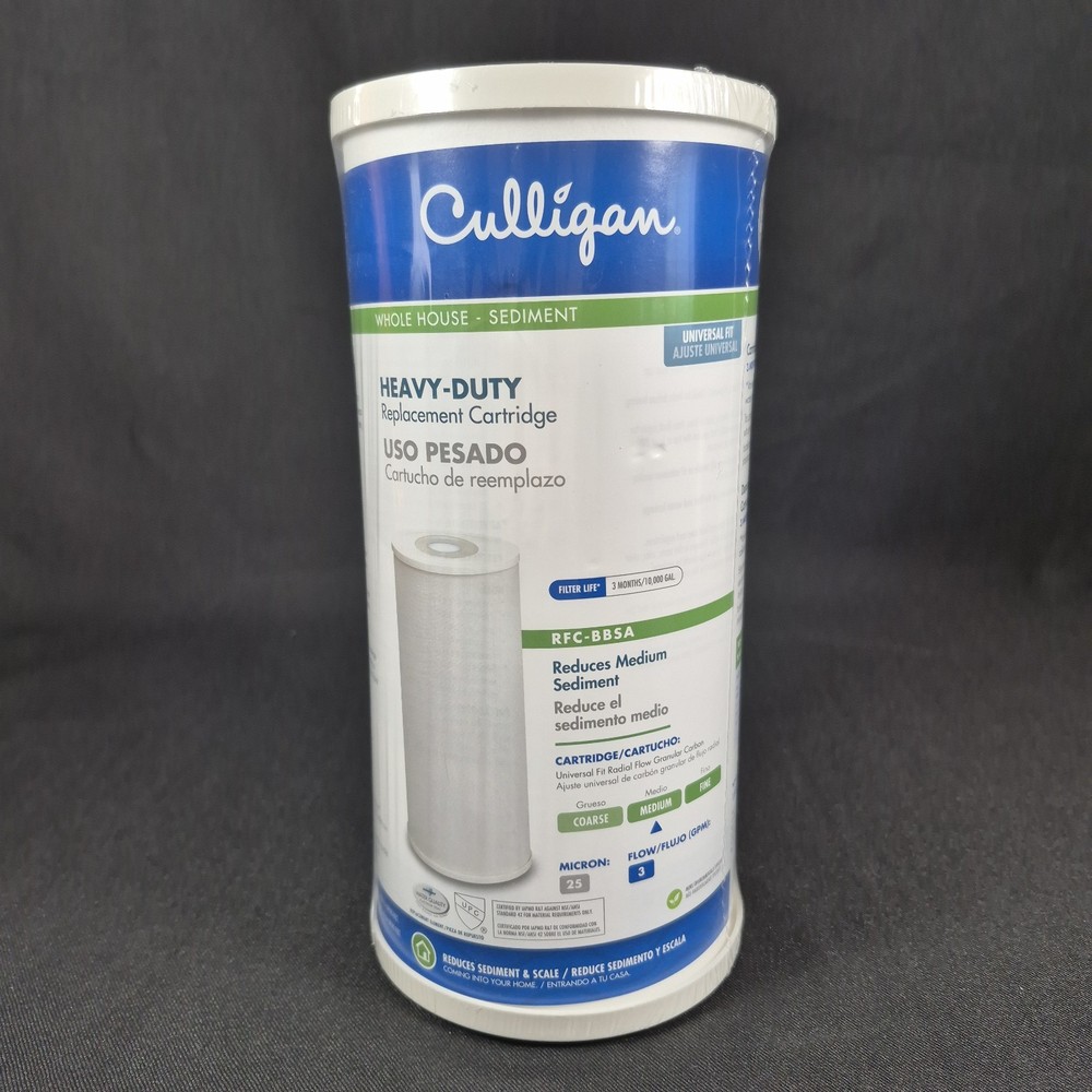 Culligan RFC-BBSA Whole House Sediment Filter Cartridge 25 Micron 3 GPM New