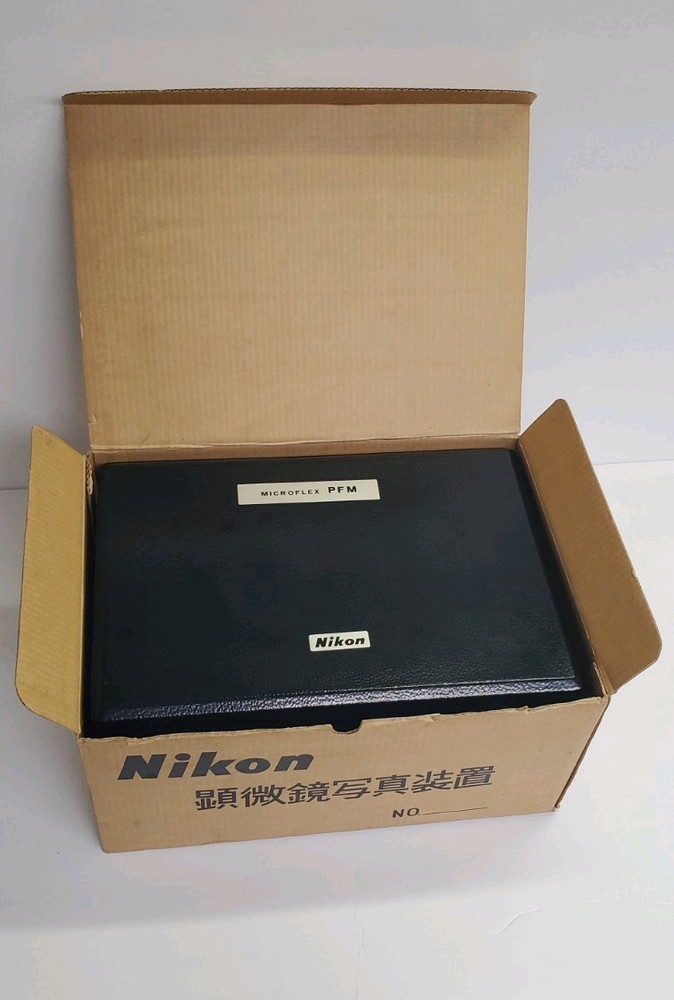 Nikon Microflex PFM Vintage Microscope Attachment and Accessories In Case