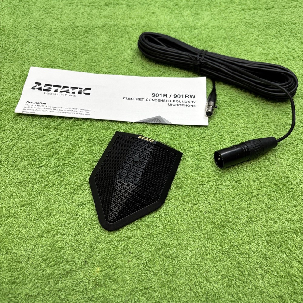 Polycom ASTATIC 901R Half Cardioid Boundary Conferencing Tabletop Microphone Mic