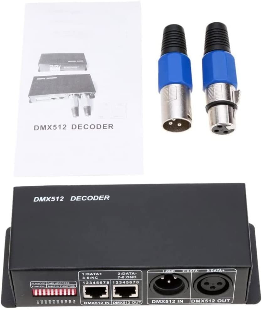 3CH DC12-24V RGBW DMX 512 Decoder LED Controller RGB LED DMX512 Decoder DMX512