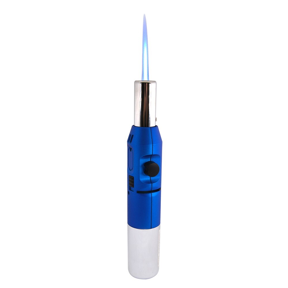 2 Pack Pen Jet Butane Torch Lighter Safety Lock & Adjustable Flame Refillable