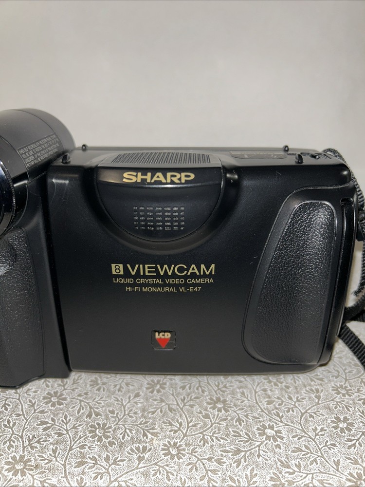 Sharp Liquid Crystal Video Camera Vl-E47 & Accessories