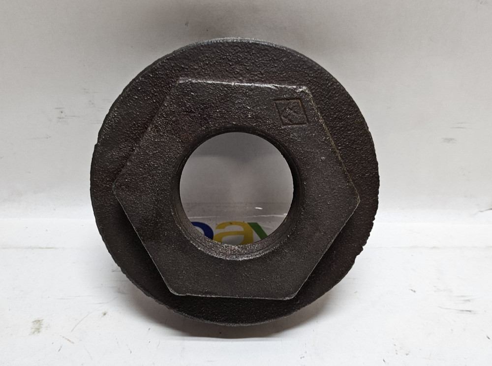 Black Malleable Threaded Reducing Hex Bushing 5 x 2"