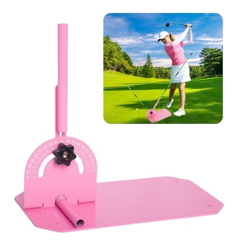 Golf Alignment Stick Holder,Professional Swing Trainer,Pink Golf Swing Plane
