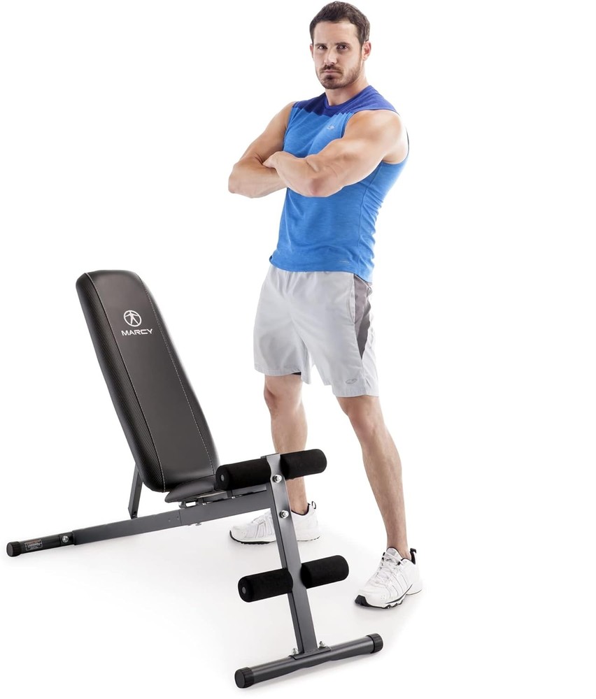Exercise Utility Bench Upright Incline Decline & Flat Exercise SB-261W Black
