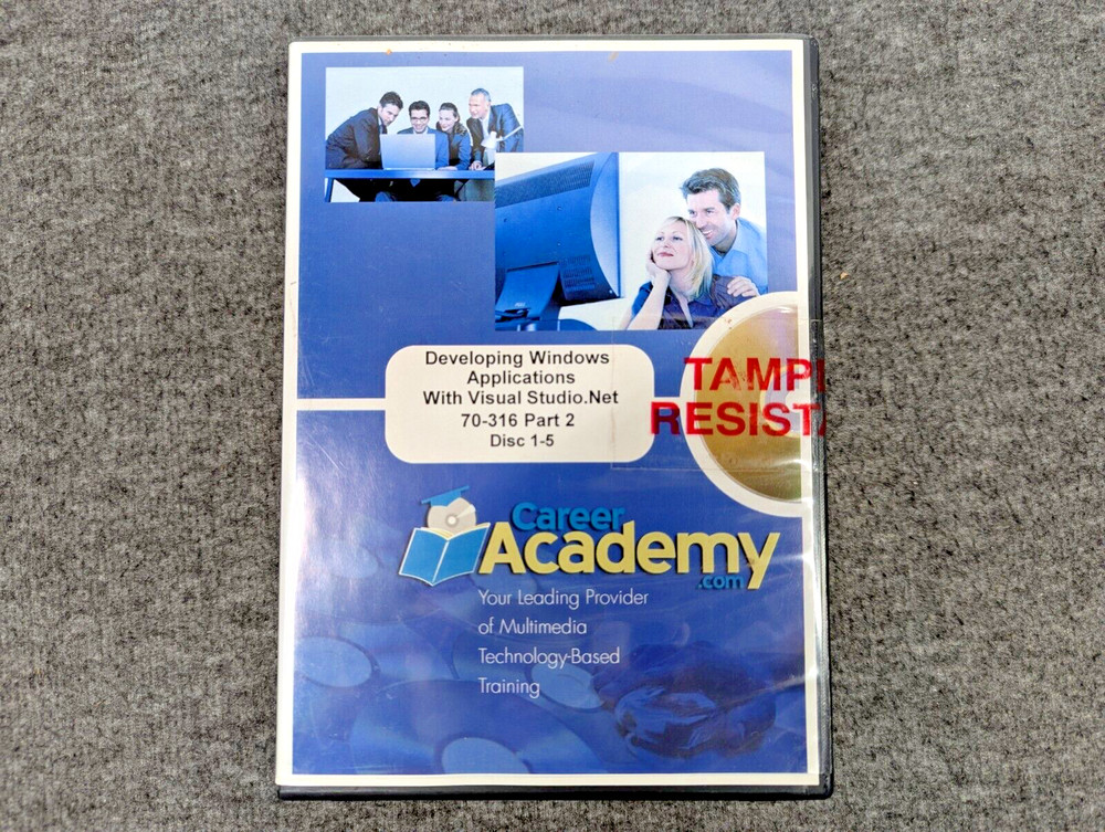 Career Academy Microsoft MSCE Training Software CD-ROM Lot Visual Studio C# SQL
