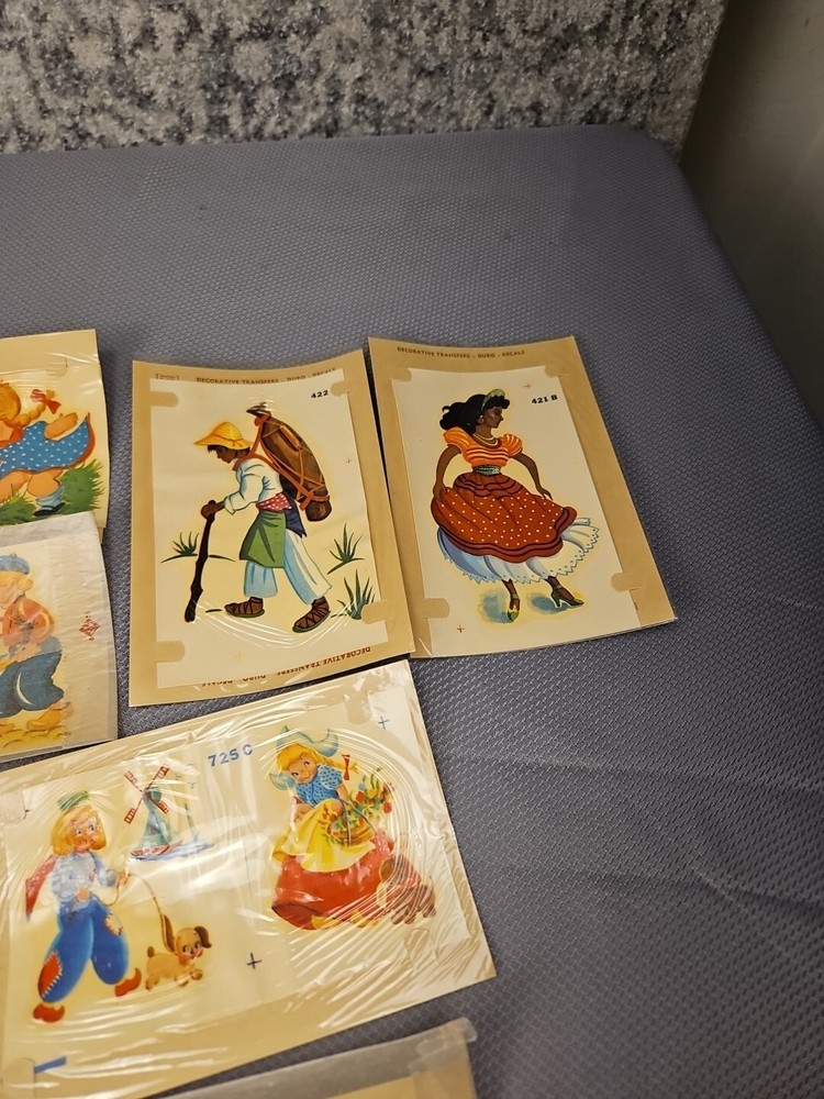 9 vtg duro Decorative Transfers #9