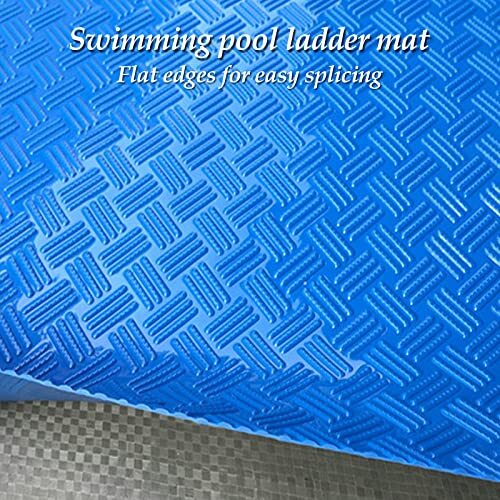 Swimming Pool Ladder Mat, Medium 9"x35.4" Protective Pool 9*35.5in-stripe