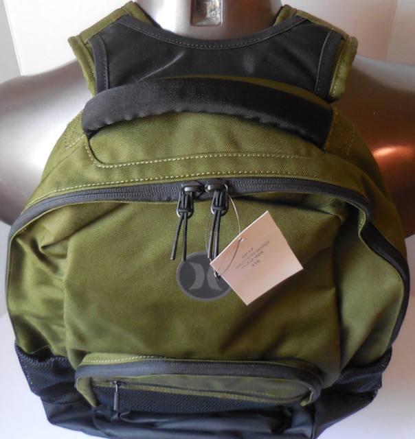 Hurley Patrol Backpack Lightweight Olive Canvas/Black