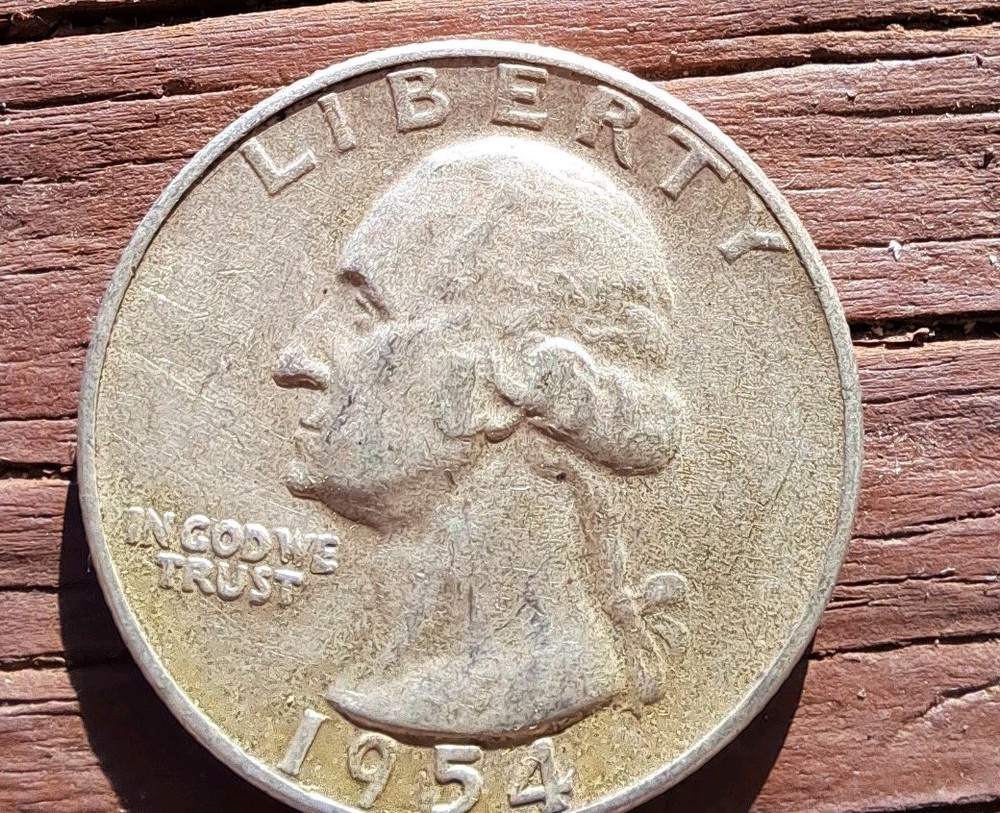 Three 1954 Washington Quarters 90% Silver Ungraded
