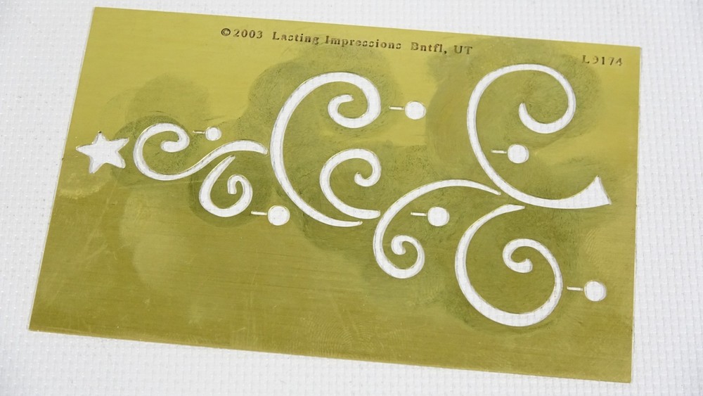Christmas Tree - Lasting Impressions Embossing Stencil Template L9174 - 2003