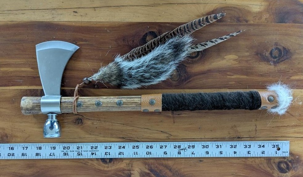 Tomahawk Peace Pipe, 18.5"