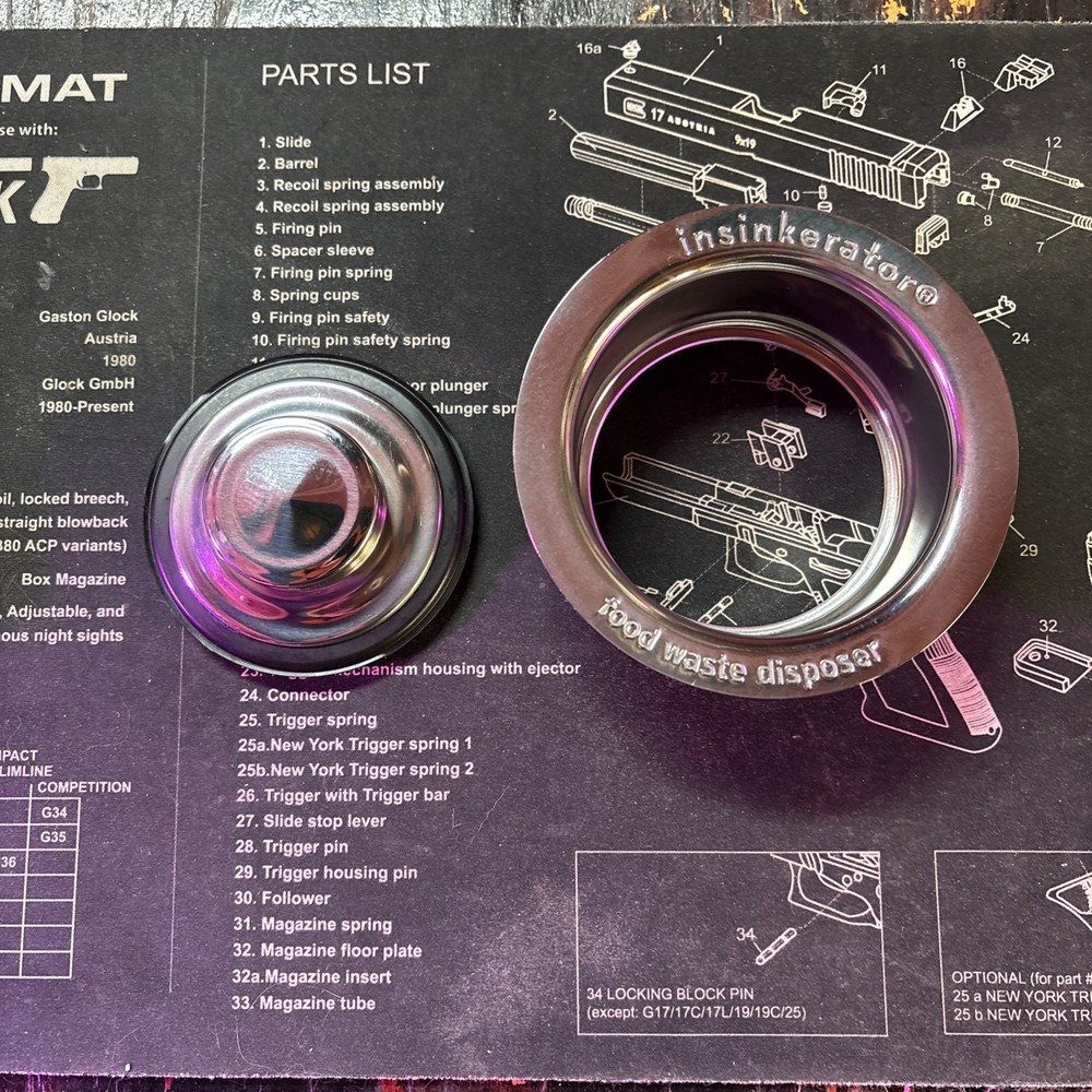Insinkerator Garbage Disposal Flange Polished Chrome