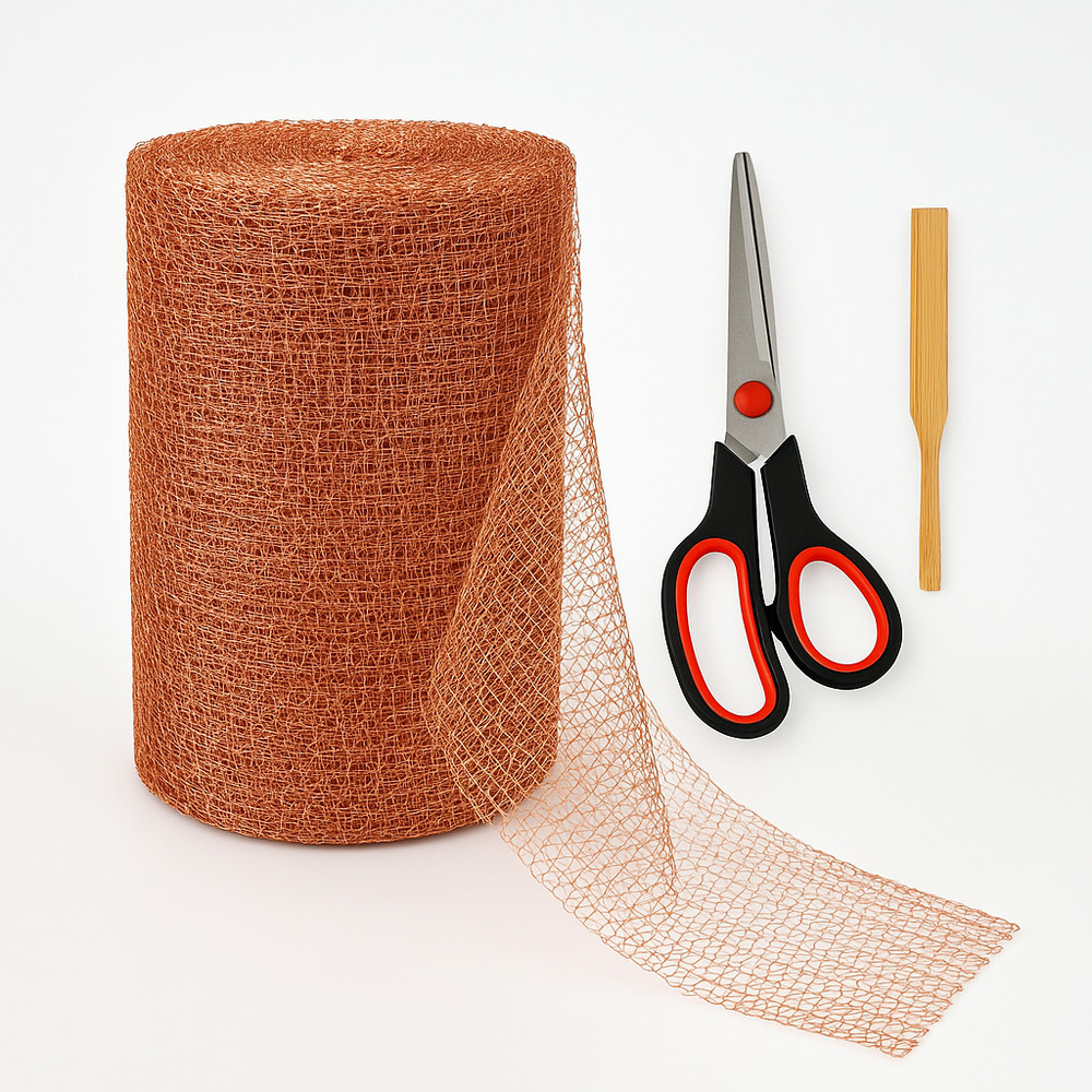 Copper Mesh Rodent Control Roll 5"x33ft Rustproof Wire Wool Mice Rat Stopper