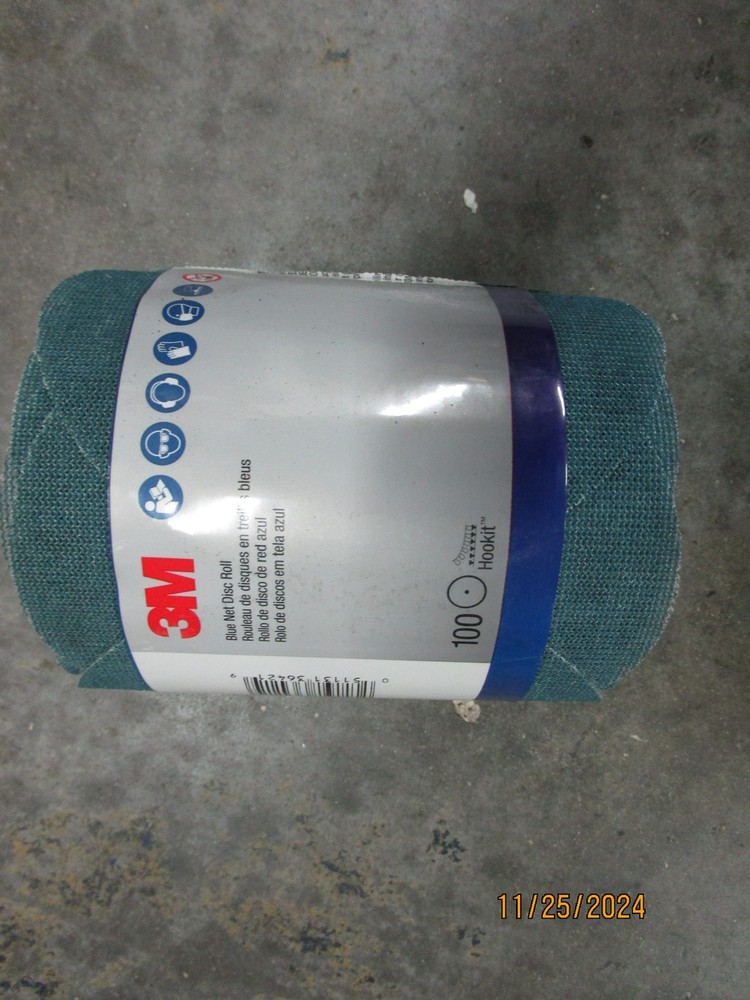 3M 6" Blue Net Disc Roll 100pc Hookit 120 Gritt 36421