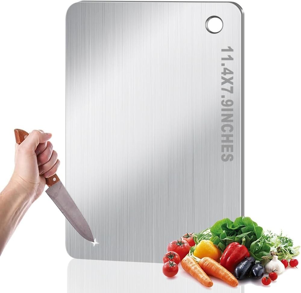 Titanium Cutting Board for Kitchen, Stainless Non Stick Chopping Board, Upgrade