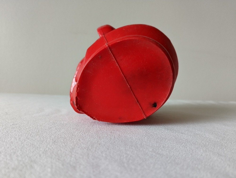 1960s Peerless Red Devil Blow Mold Light Halloween String Light 4"
