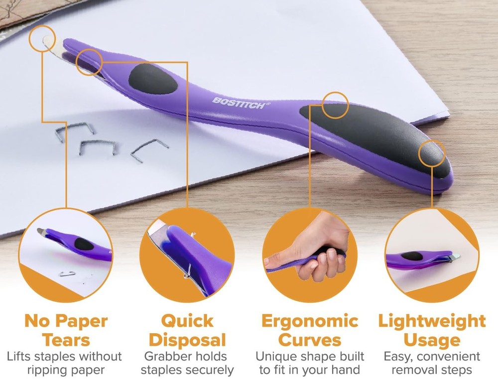 Bostitch Office Professional Magnetic Easy Staple Remover, Puller...