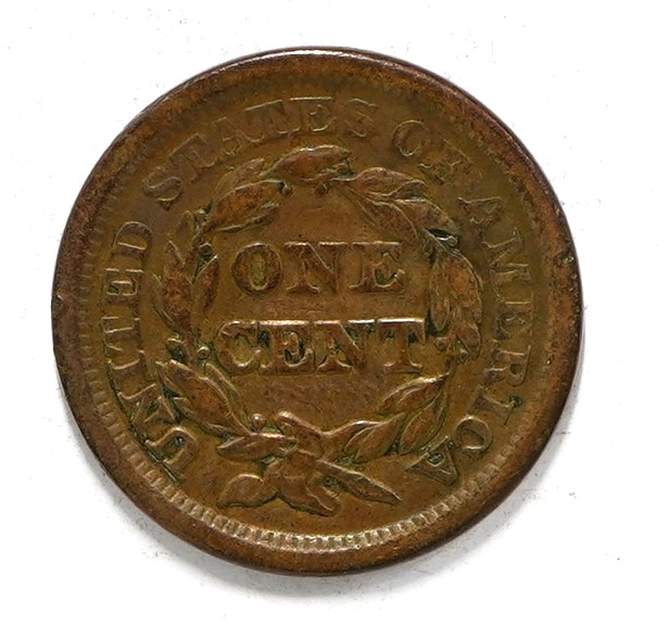 1853 Braided Hair Large Cent