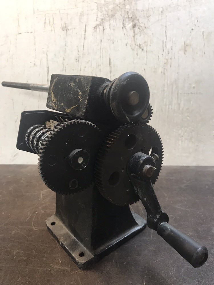 Vintage Mechanical Counter Industrial Indicator Steam Punk