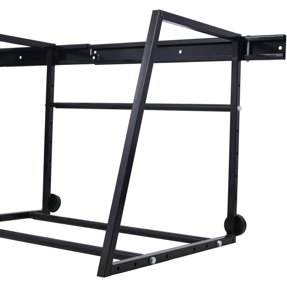 NEW-Heavy Duty Adjustable Garage Wall Multi-Tire Rack Storage,Black
