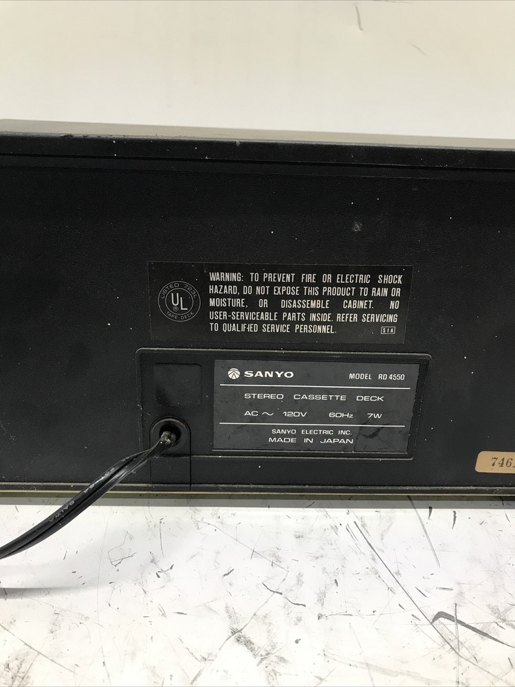 Sanyo Stereo Cassette Deck RD 4550
