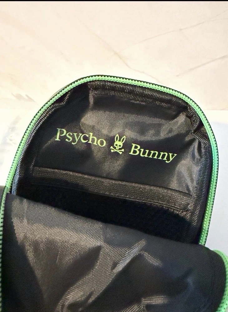 Psycho Bunny -Unisex Rubberized Crossbody BLACK
