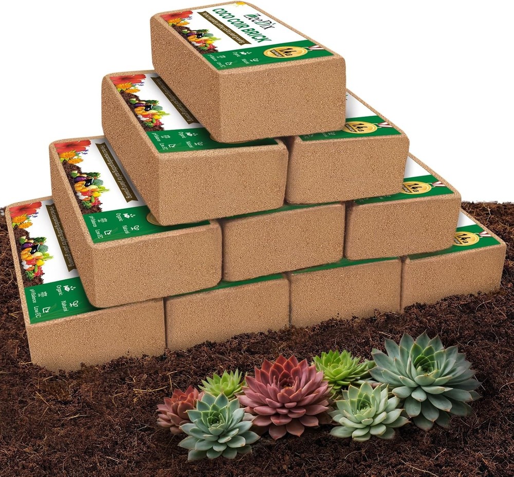 Organic Compressed Coco Coir Bricks