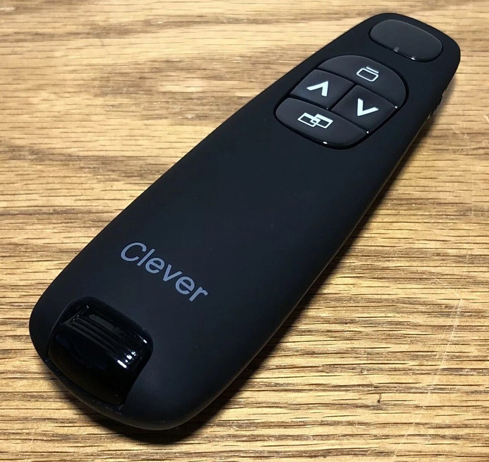 Clever Wireless Presentation Non Laser Pointer Remote Control C760 Black