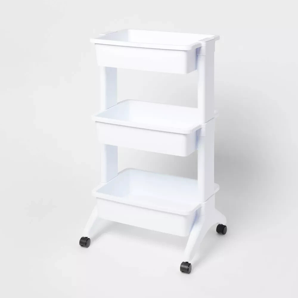 3 Tier Utility Cart White - Brightroom