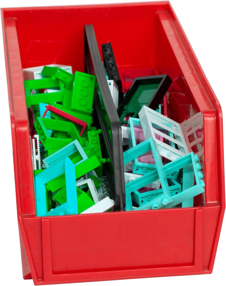 30230 Akrobins Plastic Storage Bins, Space-Saving Stackable Bins for Garage, Pan