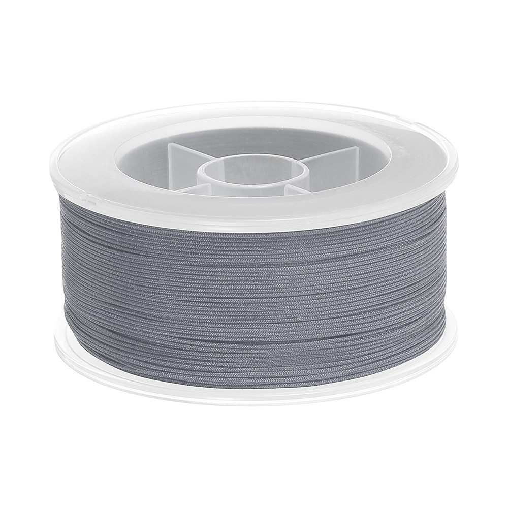 0.02" x 109 Yards Nylon String Bracelet String Braided Nylon Thread Dark Gray