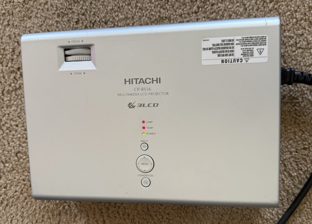 Hitachi CP-RS56 Multimedia 3LCD SVGA Projector (Please Read Description)