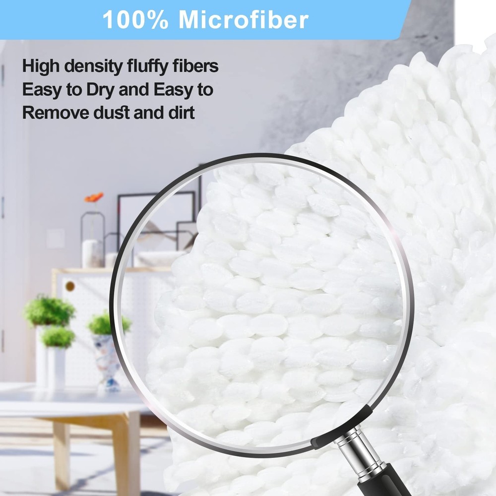 3 Pack Mop Replace Head, Refill Replacements Compatible for O Cedar Spin Mop,...