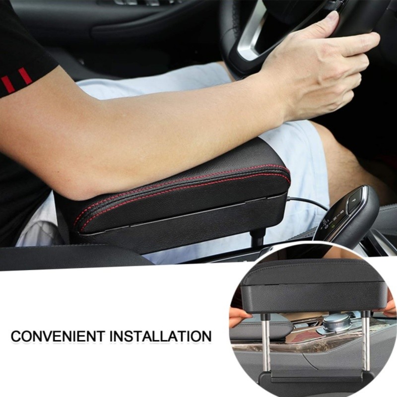 Car Armrest Support Elbow Rest Pad Armrest Extender Adjustable Armrest Height