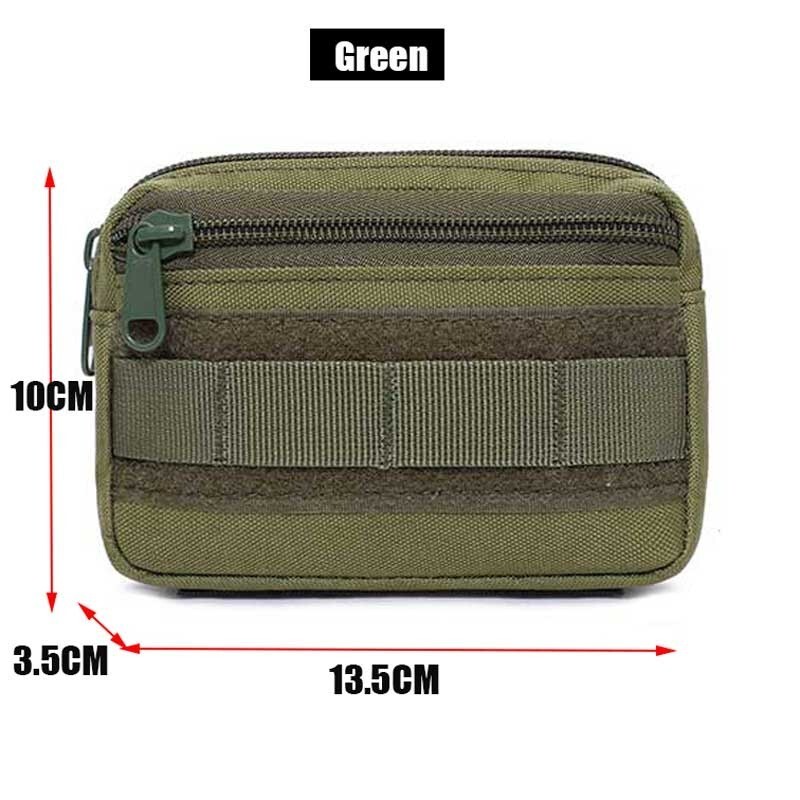 Tactical Double Layer EDC Molle Waist Pack Nylon Gear