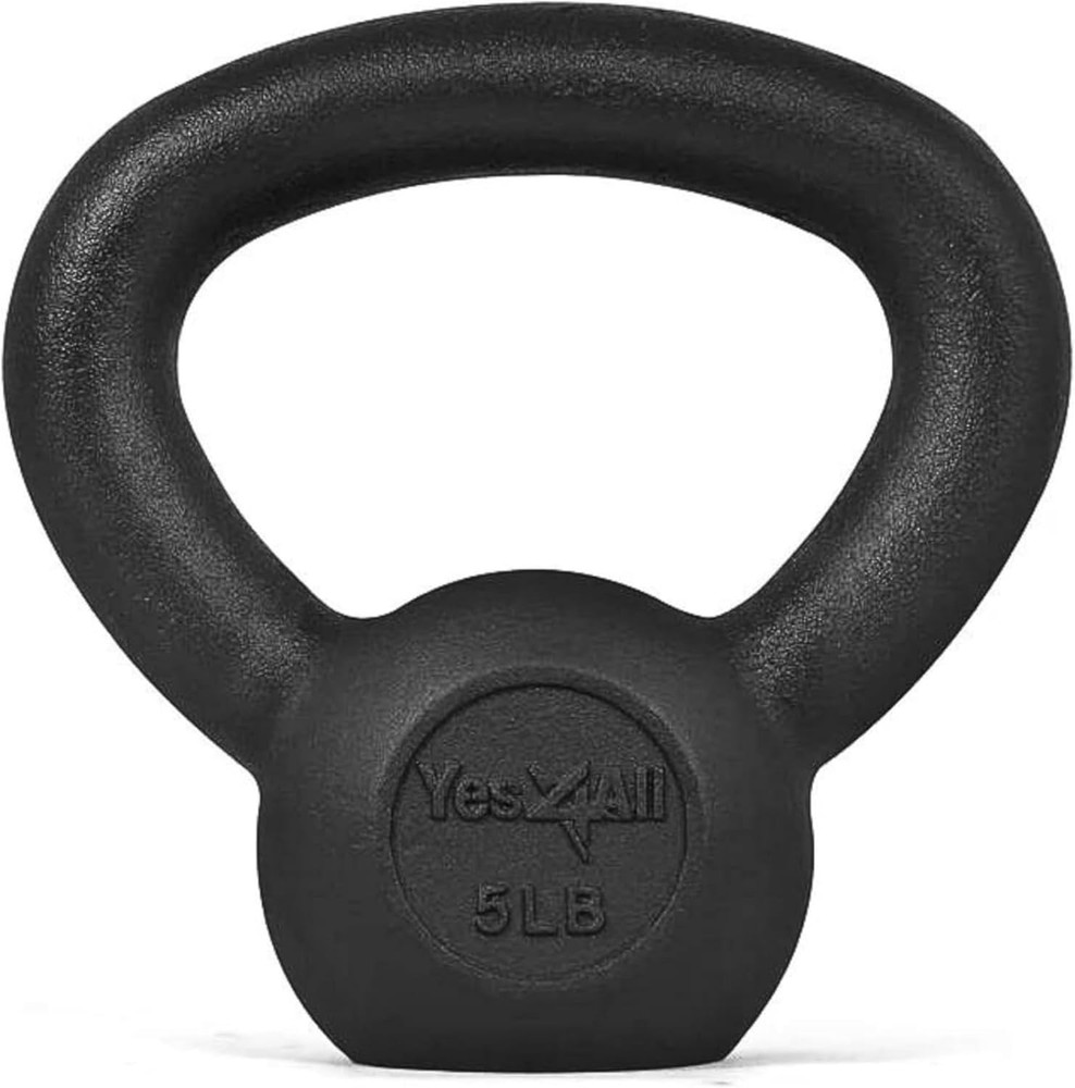 Cast Iron Kettlebell 5-80 Lbs - Durable for Full Body Strength Training