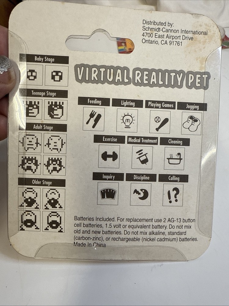 virtual reality pet keychain new in pkg vintage