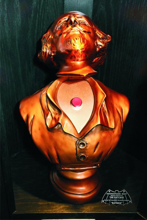 CUSTOM 1966 SHAKESPEARE BUST DISPLAY NAME PLATE BATMAN TV SERIES