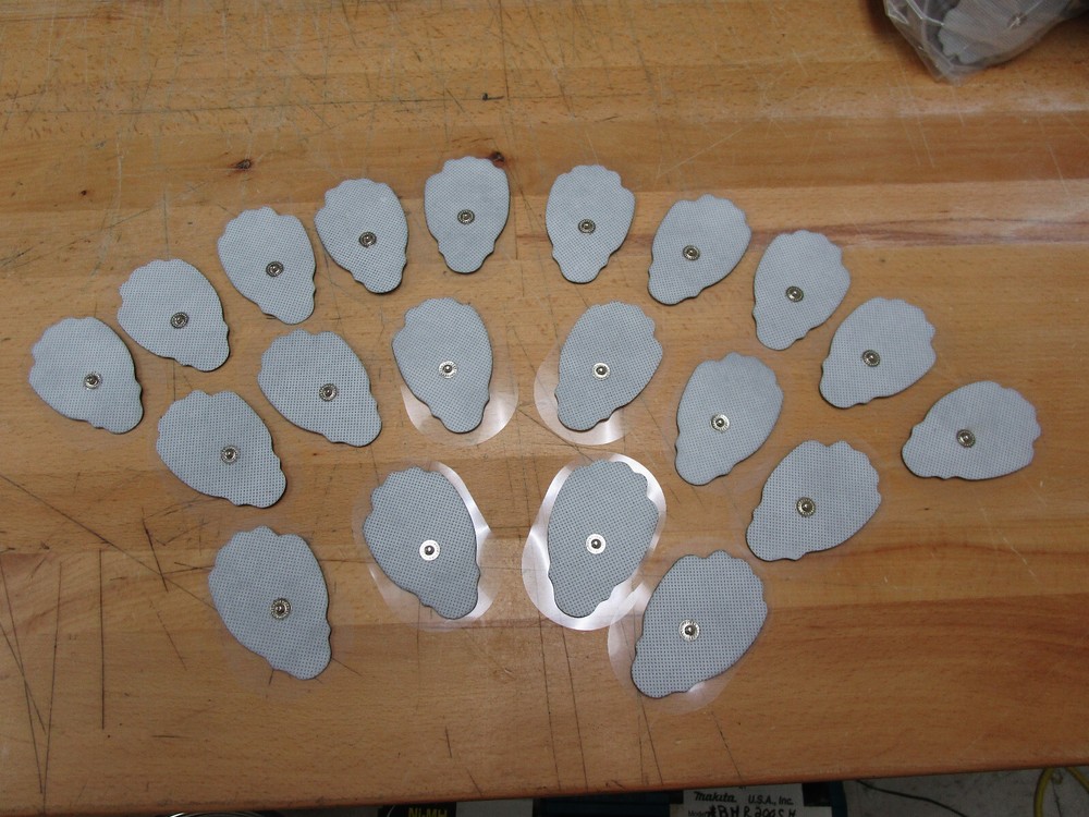 10-Pairs Premium Electronic Massager Unit Pads + Pad Holder
