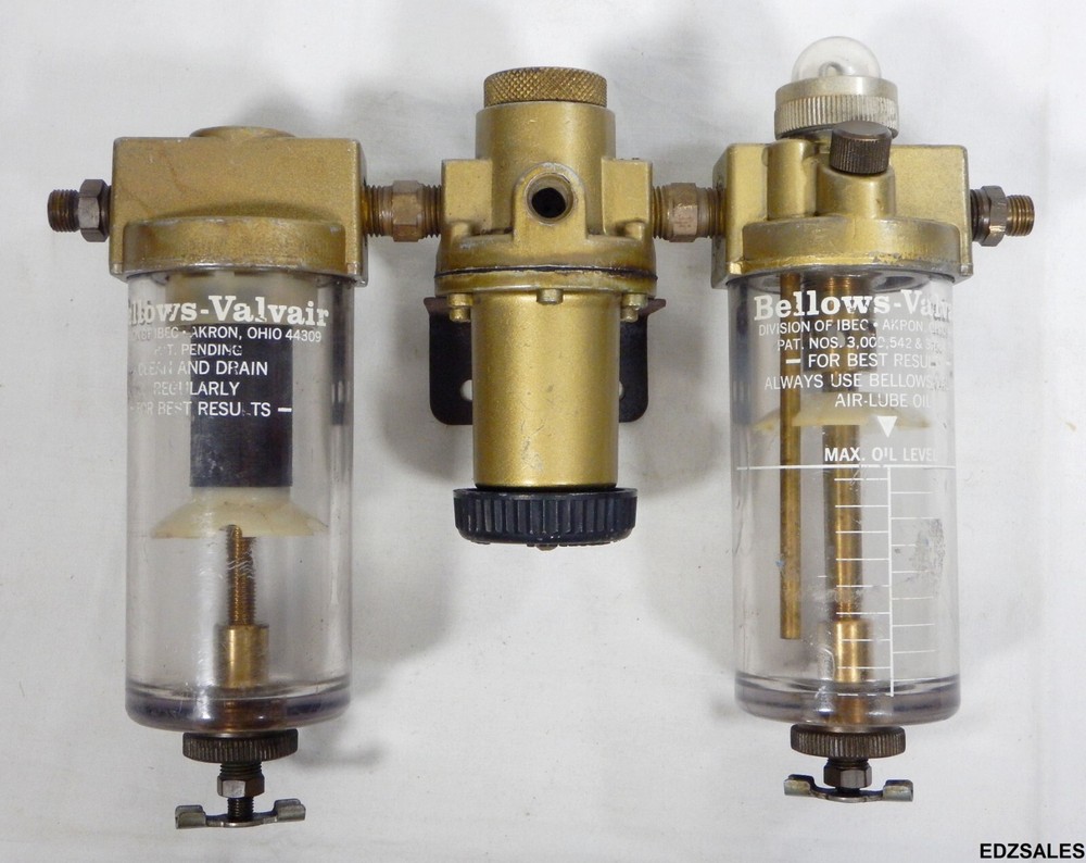 Bellows Valvair Compressed Air Filter Lubricator