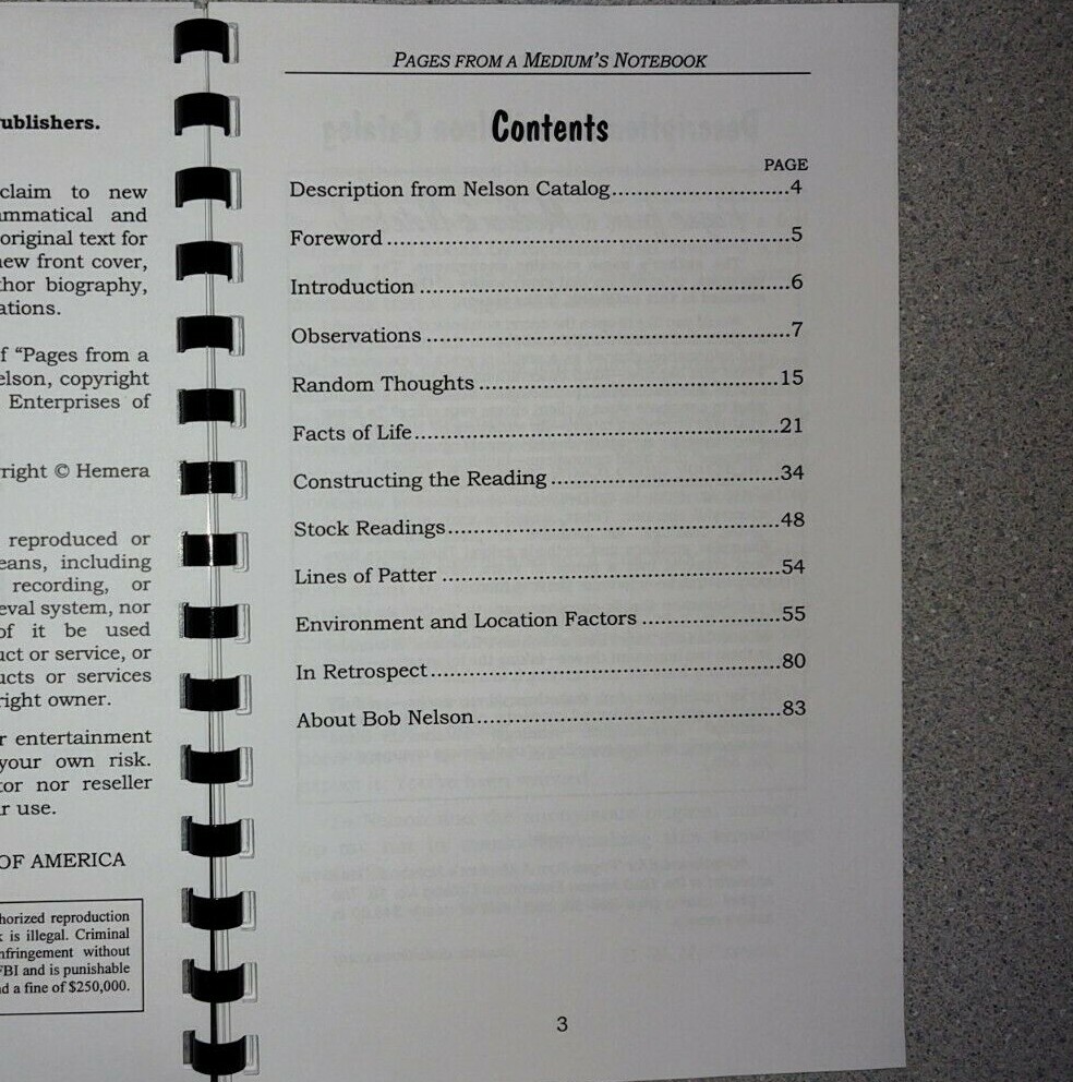 Pages from a Medium's Notebook by Robert A. Nelson