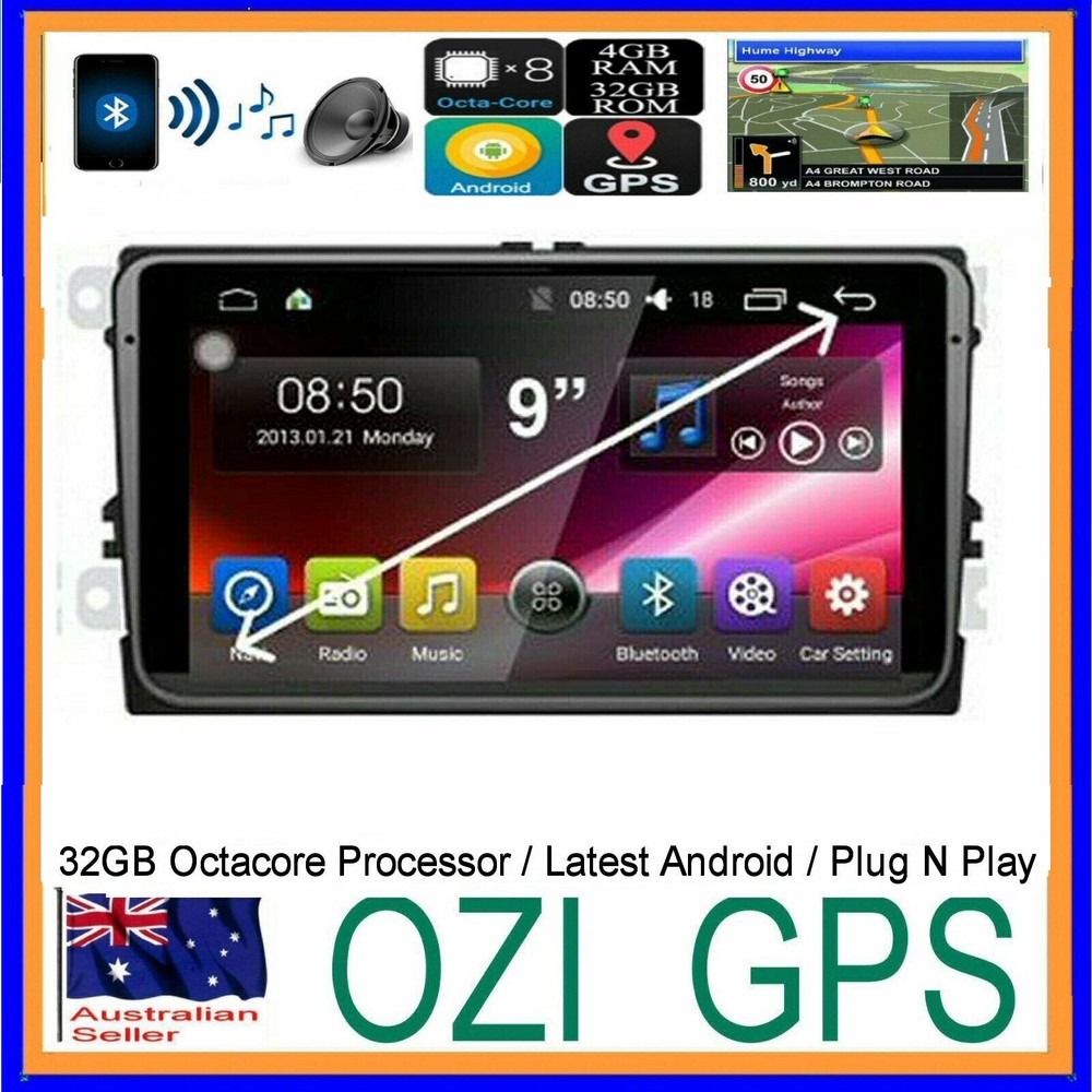 SKODA EOS  HEAD UNIT GPS BLUETOOTH APPLE CARPLAY ANDROID AUTO CAMERA