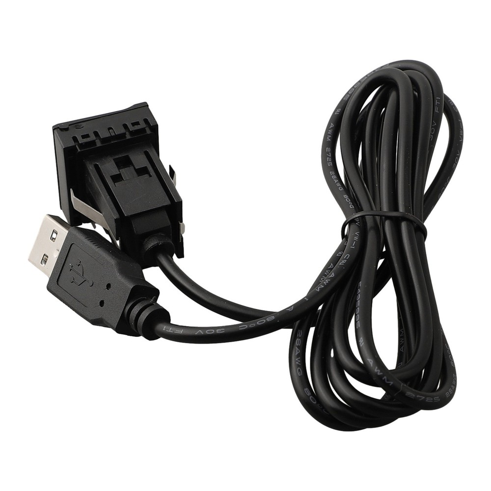 1*Universal Car for DASH Flush Mount AUX USB Panel Audio Extension Cable