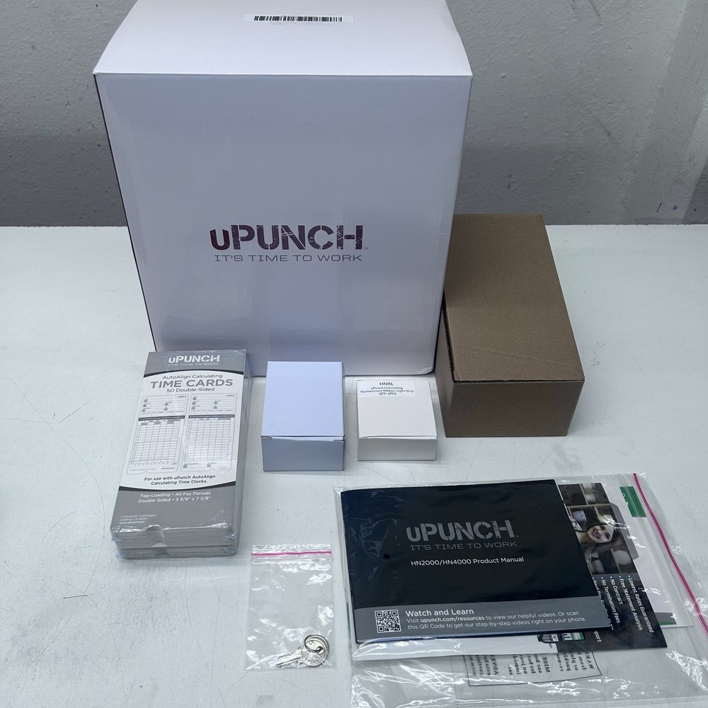 uPUNCH Auto-Align Calculating Time Clock Bundle