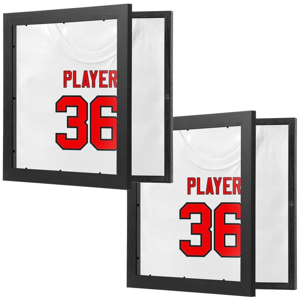 2 Pack Jersey Frame Display Case,Jersey Shadow Box,Sports Jersey Display Frame w