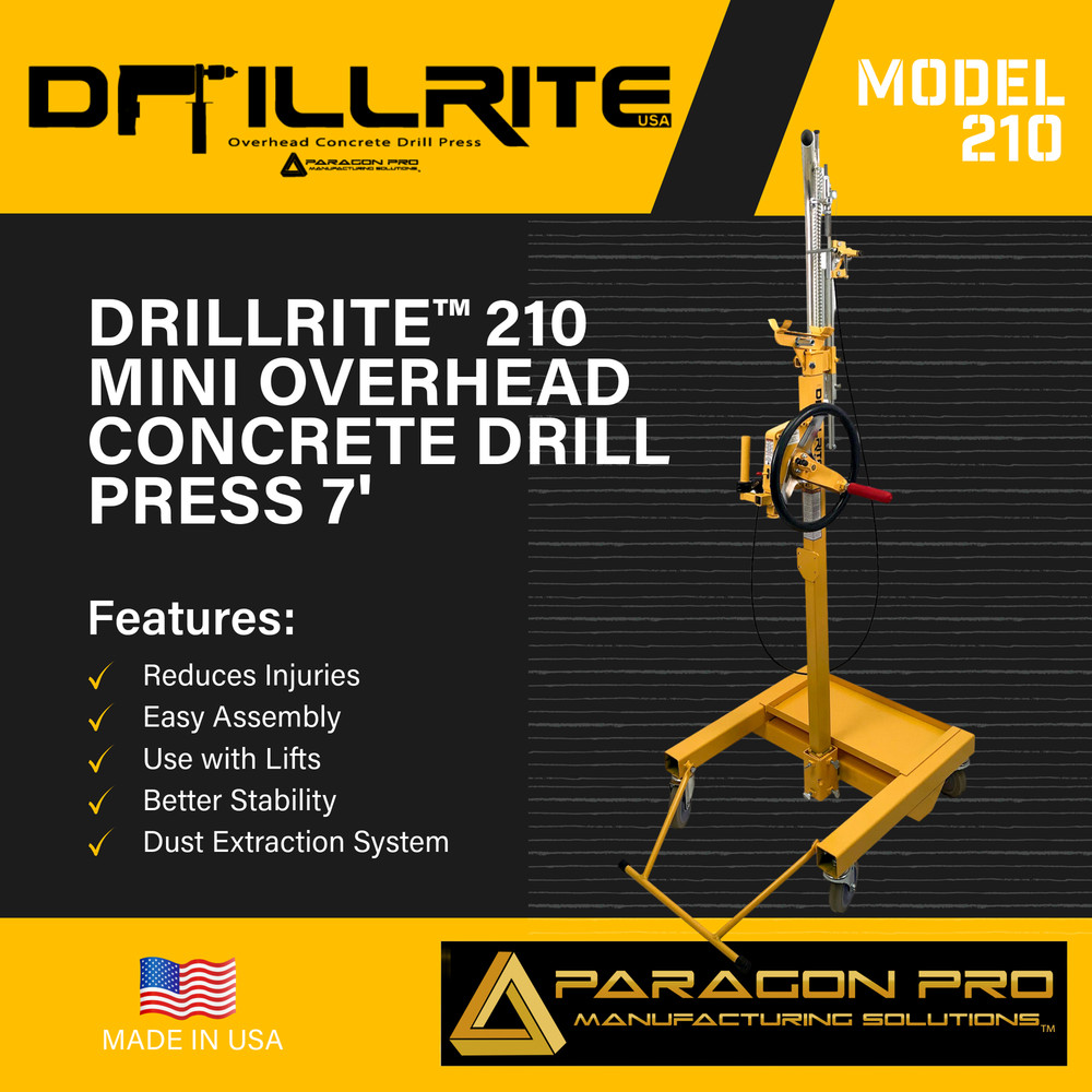 DRILLRITE™ 210 MINI OVERHEAD CONCRETE DRILL PRESS 7'