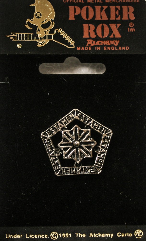 Poker Rox Testament Pin Clasp Rare!! PC223