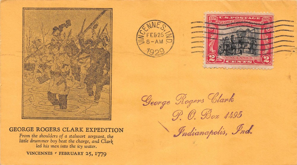 651 2c George Rogers Clark, Floyd Shockley cachet, black [36686]
